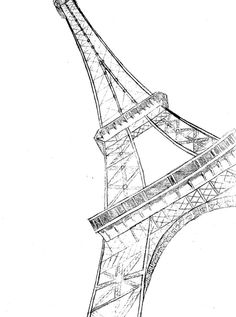 236x317 Draw The Eiffel Tower Tower, Drawings And Sketches
