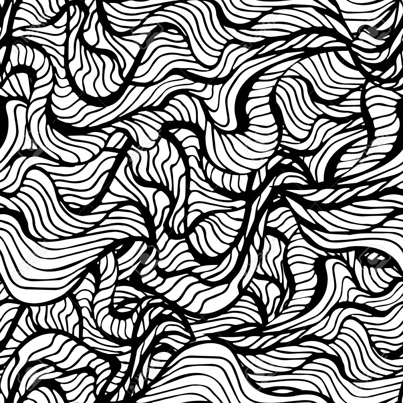 1300x1300 Marine Waves Pattern On A White Background. Water Wave Abstract