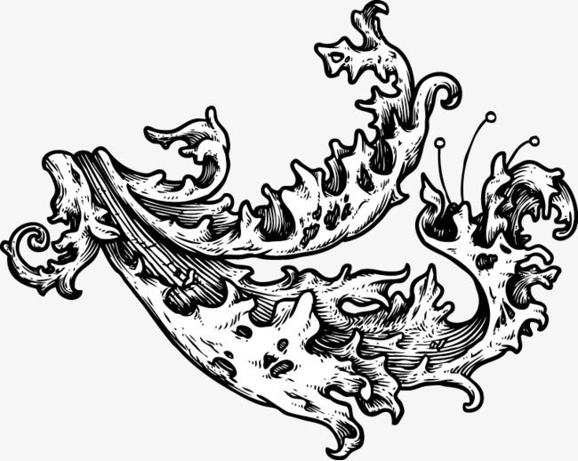 650x518 Vector Water Waves, Black White, Splash, Abstract Png