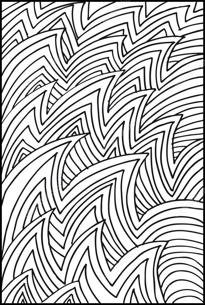 688x1023 Abstract Water Waves Background. Vector Illustration Stock