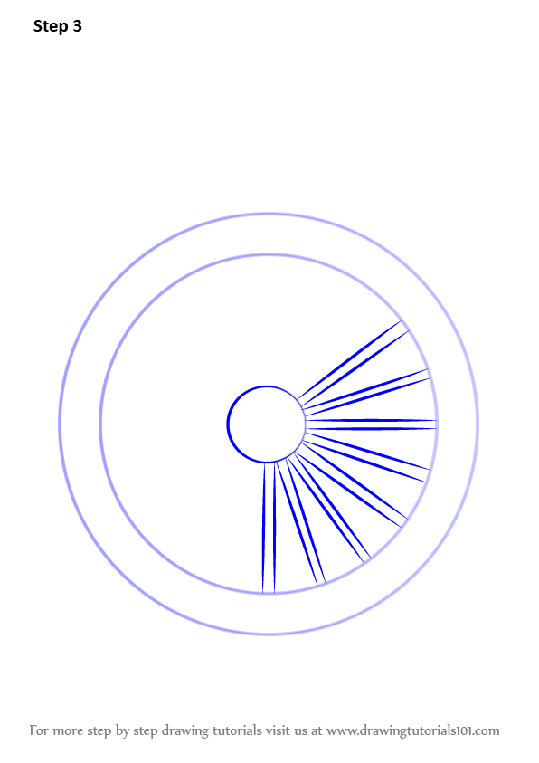 596x843 Learn How To Draw A Water Wheel For Kids (Watermills) Step By Step