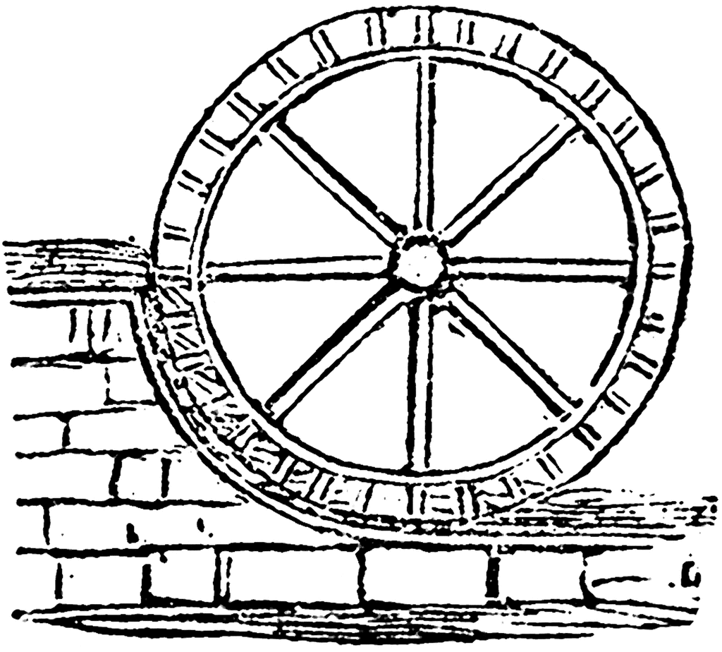 Water Wheel Drawing at GetDrawings | Free download