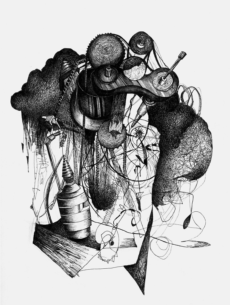 753x1000 8 By 10 Inch Ink Drawing On Watercolor Paper By Milkman620