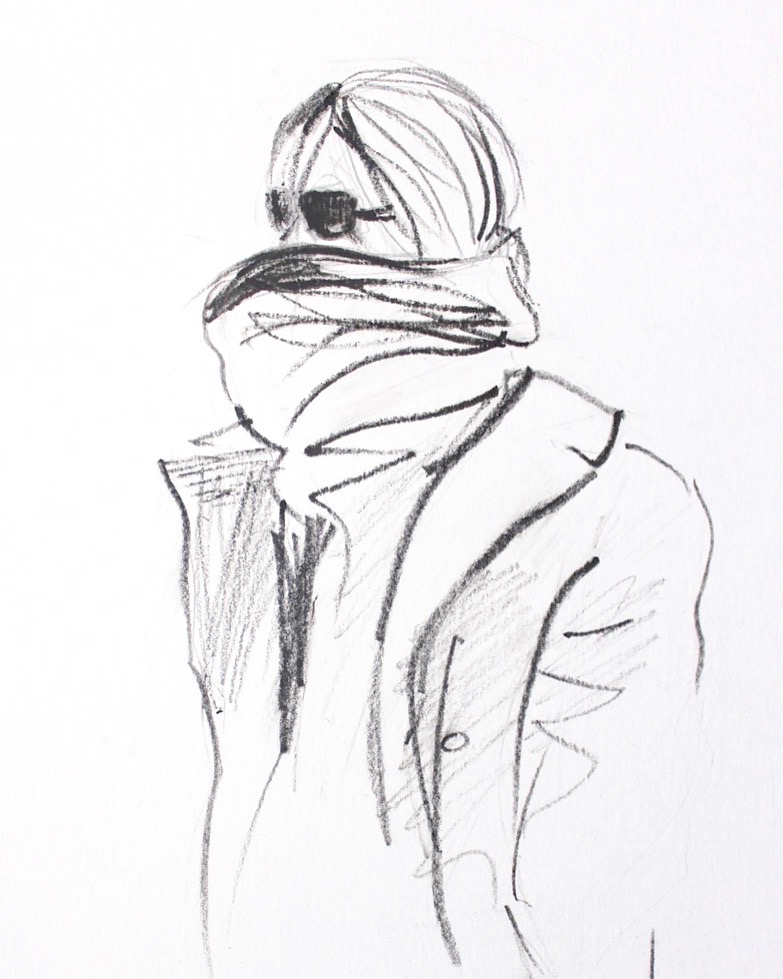 783x979 Fashion Illustration, Watercolors And Charcoal