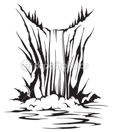 383x449 Waterfall Vector Stock Photos, Illustrations And Vector Art