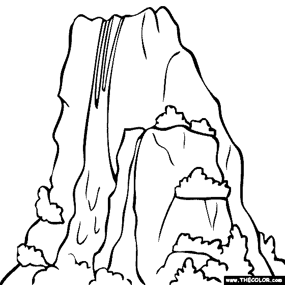560x560 Angel Falls Venezuela Waterfall Coloring Page Exploring Other