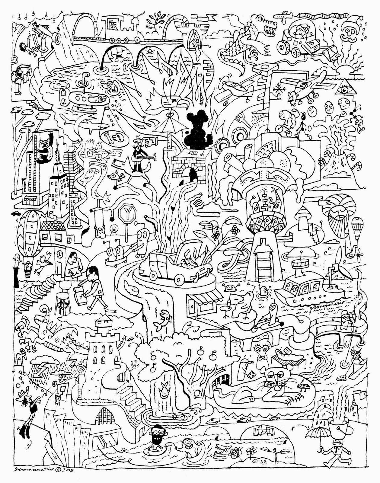 1259x1600 Gabi Campanario Waterfalls Coloring Page