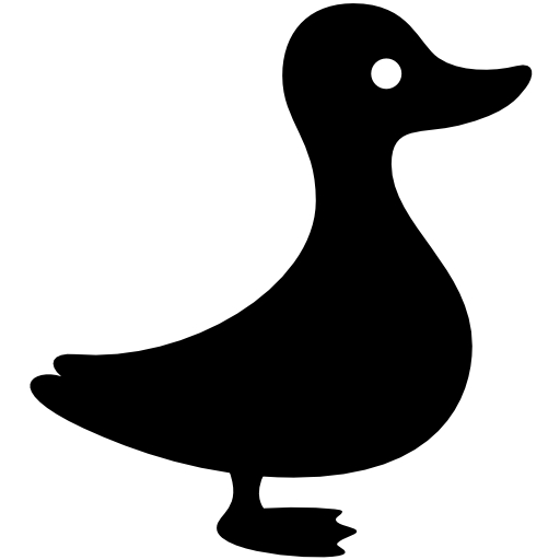 512x512 Free Black Duck Icon