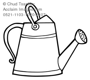300x269 Clipart Image Of A Coloring Page Of A Watering Can