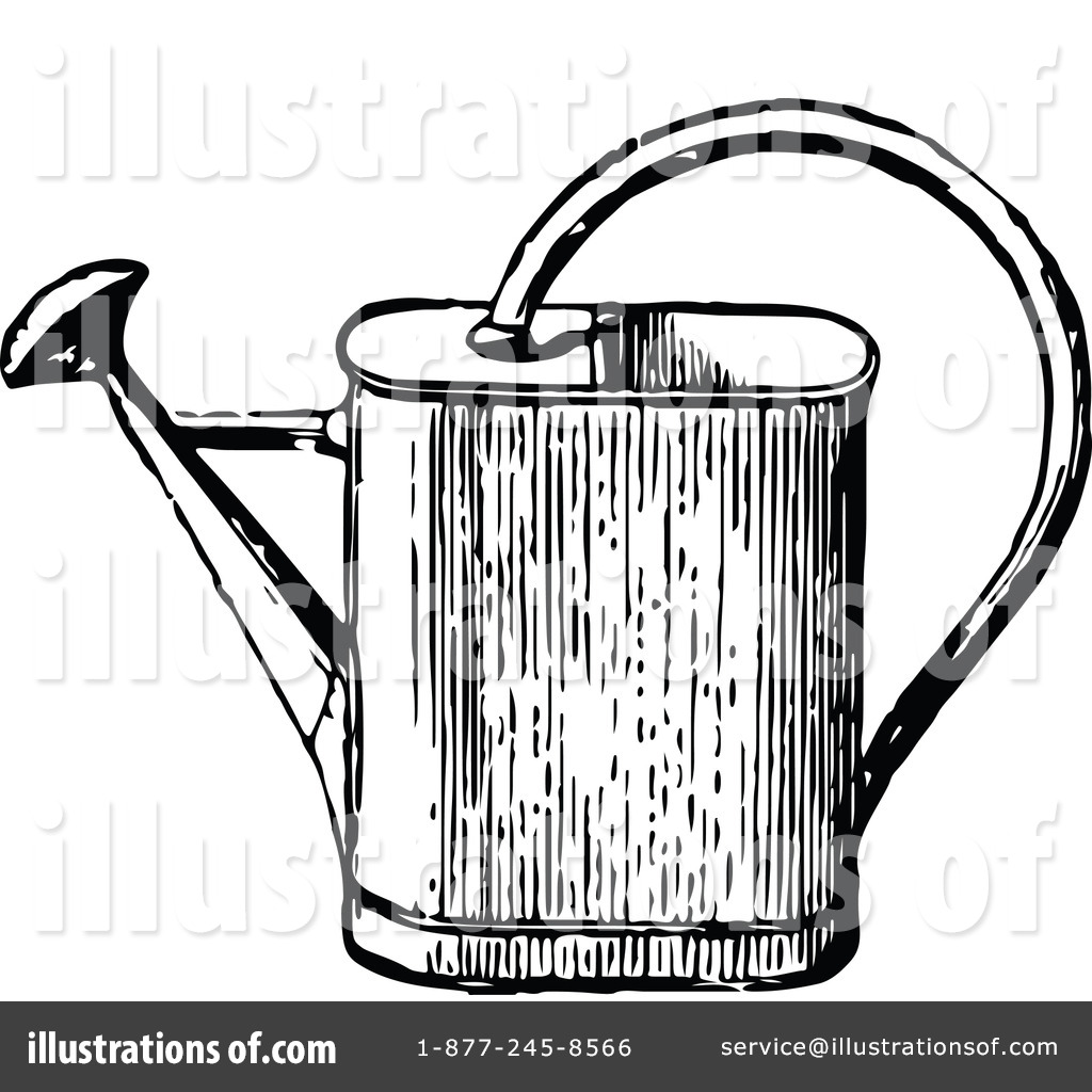 1024x1024 Watering Can Clipart Vintage