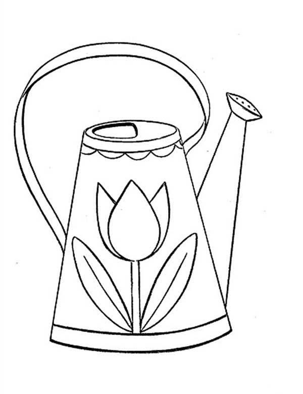 Watering Can Drawing at GetDrawings | Free download