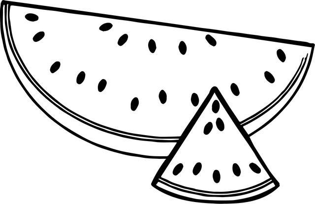 Watermelon Coloring Pages 3