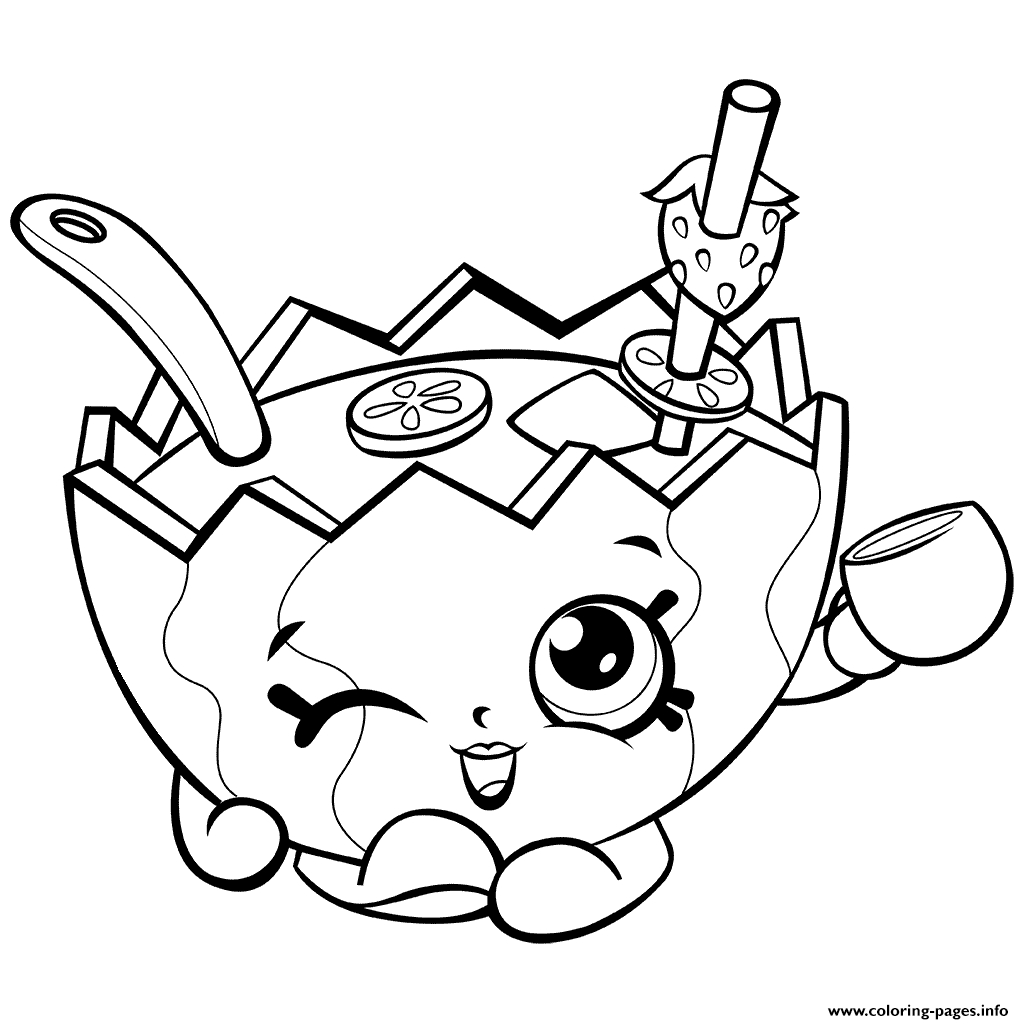 1024x1024 Printable Shopkins Coloring Pages Watermelon Printable
