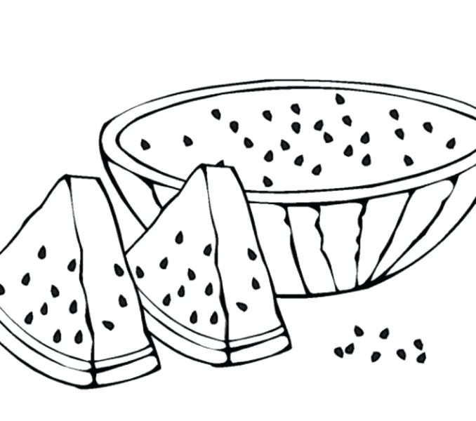 678x600 Fresh Watermelon Coloring Page About Remodel Line Drawings With L