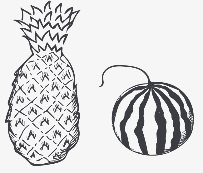 650x555 Vector Fruit, Fruit, Pineapple, Watermelon Png And Vector For Free