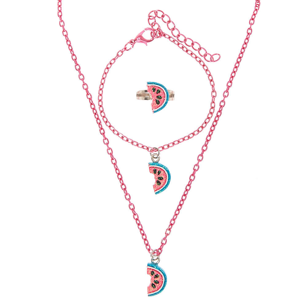 1000x1000 Kids Watermelon Slice Jewellery Set Claire'S