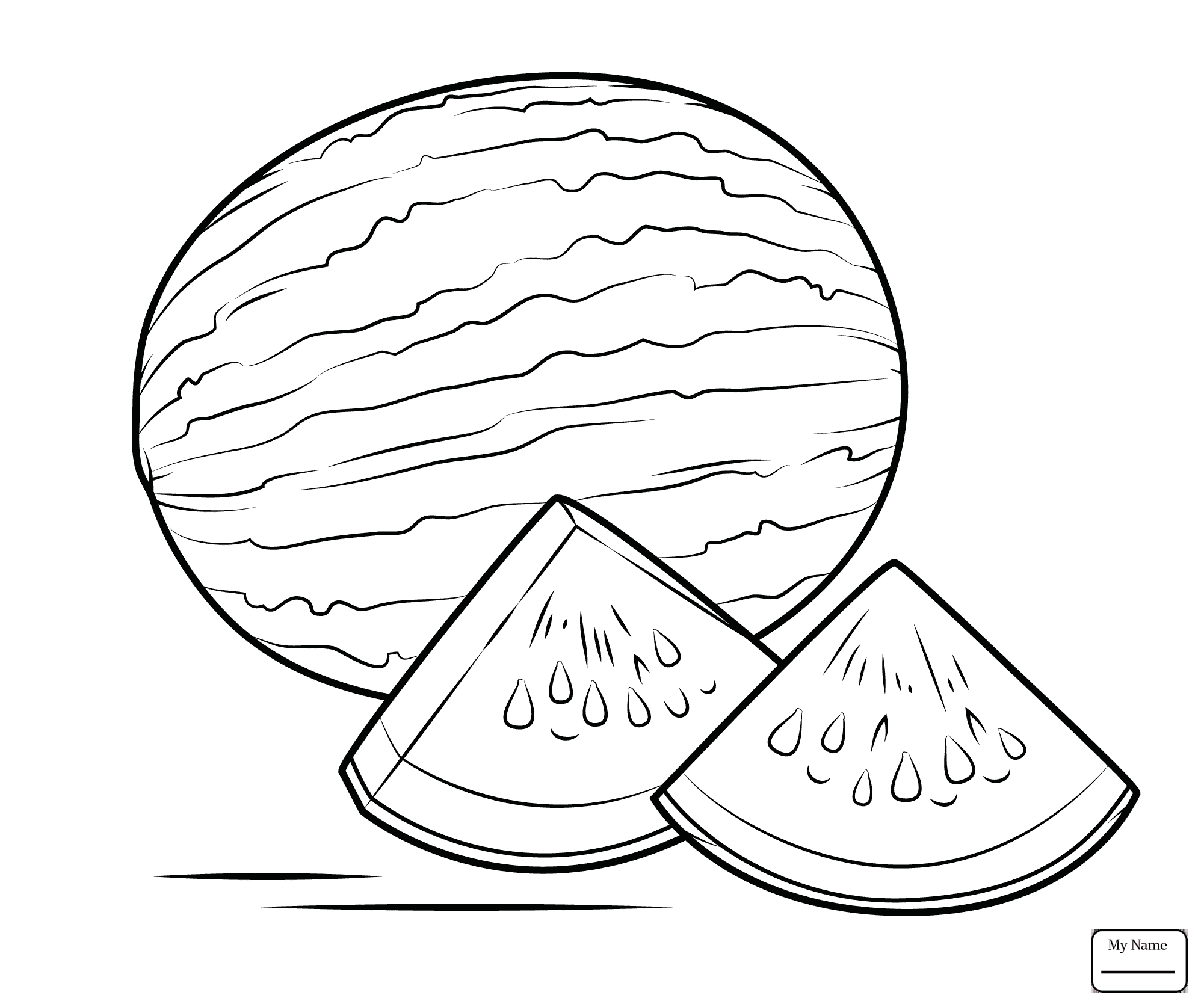 Download Watermelon Slice Drawing at GetDrawings.com | Free for ...