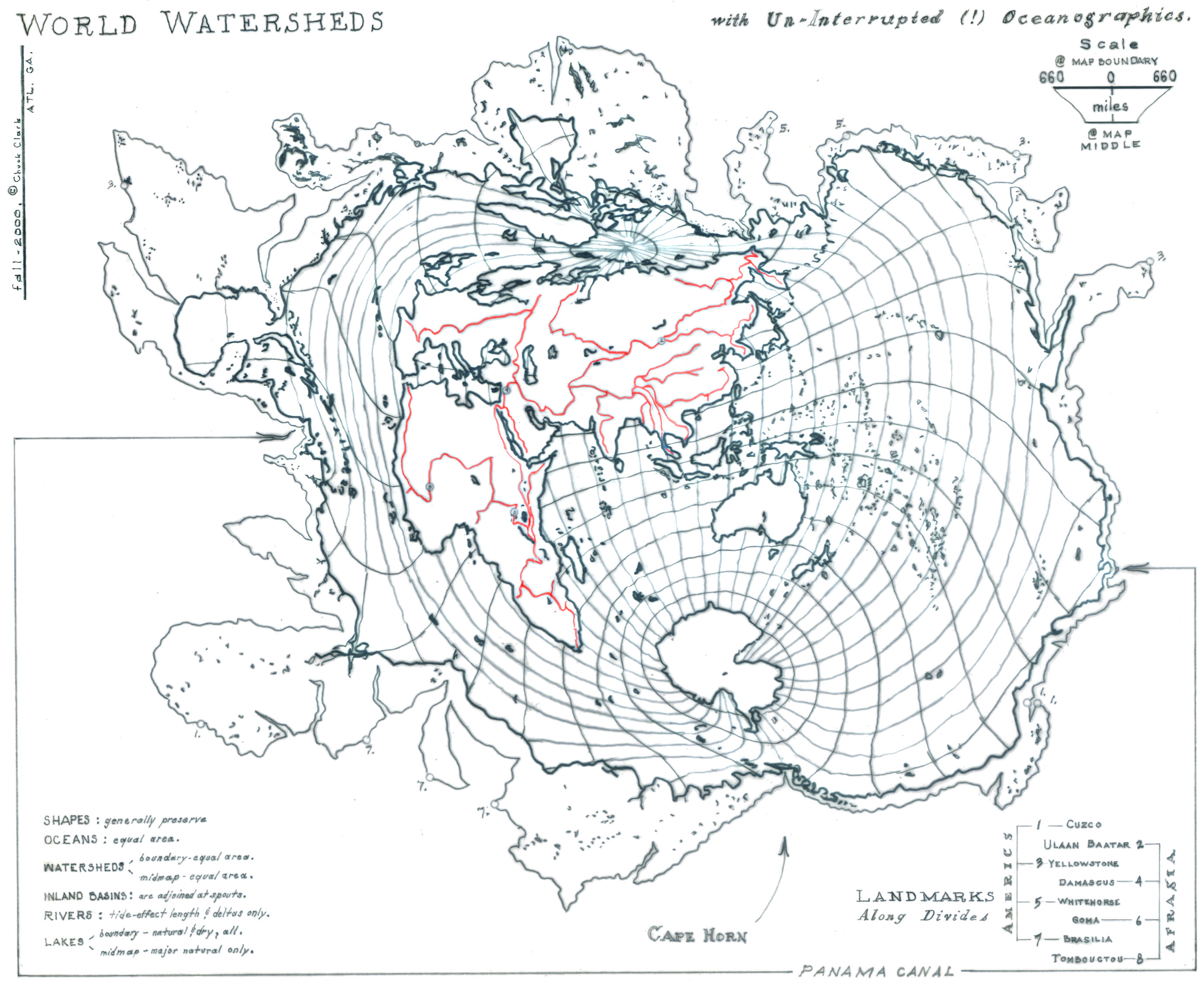 2758x2256 Earth Watershed Maps World Maps With Constant Scale
