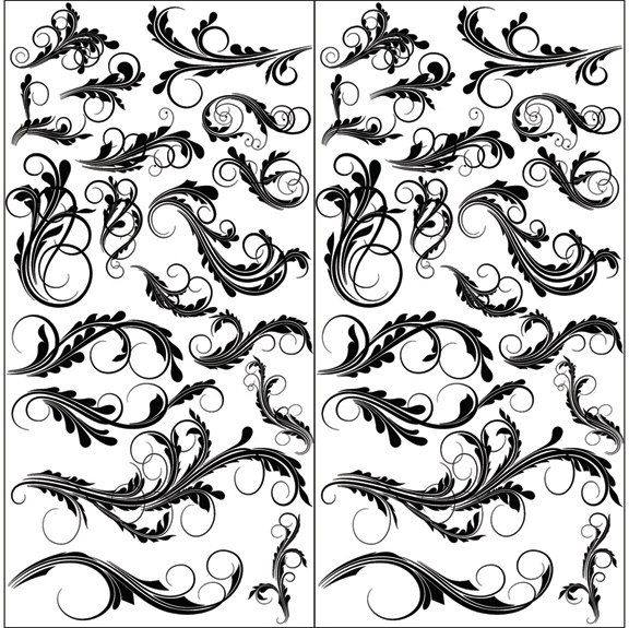 576x575 Design Elements 18 Glass Decal Ceramic Decal Fusible Glass