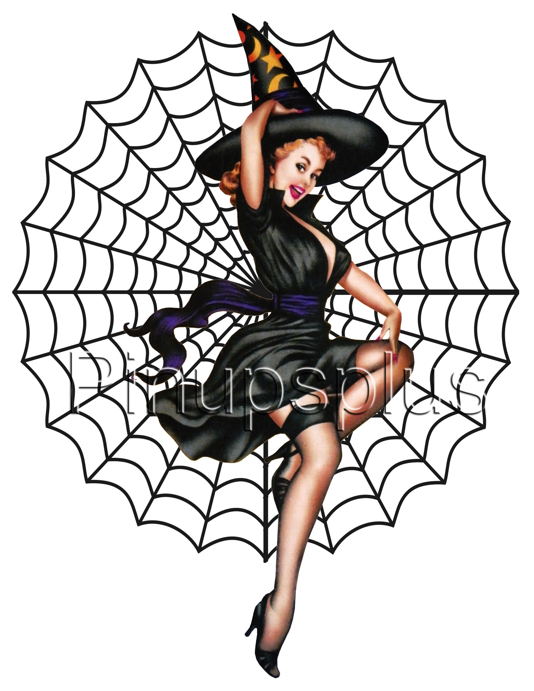 1700x2200 Sexy Rockabilly Cowgirl Pinup Girl Waterslide Decal S713 [S713