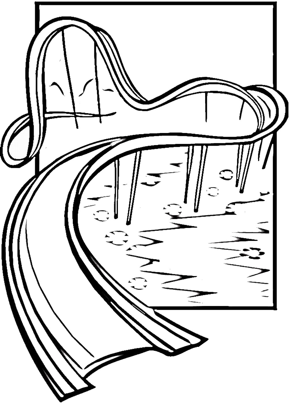 1015x1400 Water Slide Coloring Pages Water Slide Cartoon