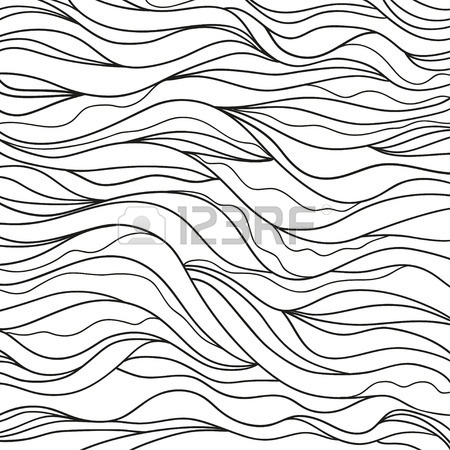 450x450 Background. Hand Drawn Lines. Hair Texture. Monochrome Wave