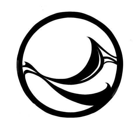 480x442 Drawn Surfboard Breaking Wave