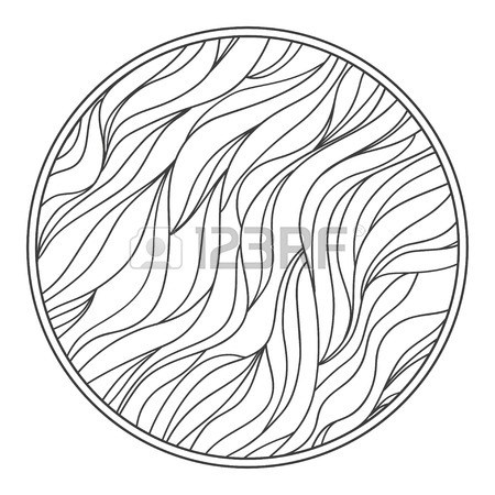 450x450 Mandala. Line Background. Hand Drawn Lines. Hair Texture