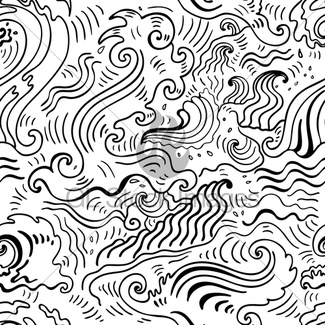325x325 Seamless Wave Pattern Gl Stock Images