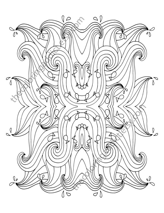 570x738 Ocean Wave Adult Coloring Page Beach Adult Coloring Sheet