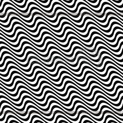 400x400 Black White Seamless Wave Pattern Stock Vector Graphics Cliparto
