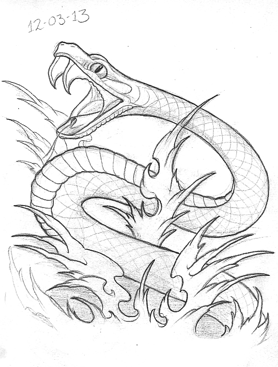 574x757 Tattoo Sketch A Day March 2013