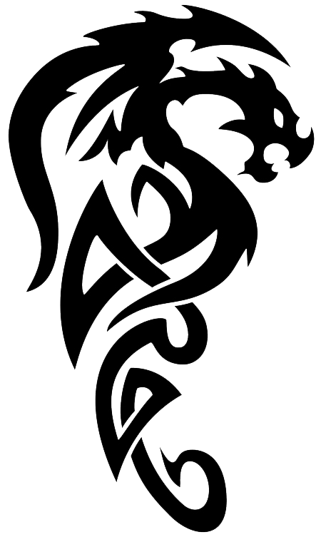 450x760 Tribal Tattoo Tiger Wave Transparent Png