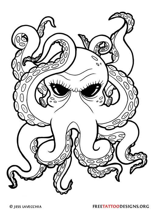 513x700 66 Octopus Tattoo Designs