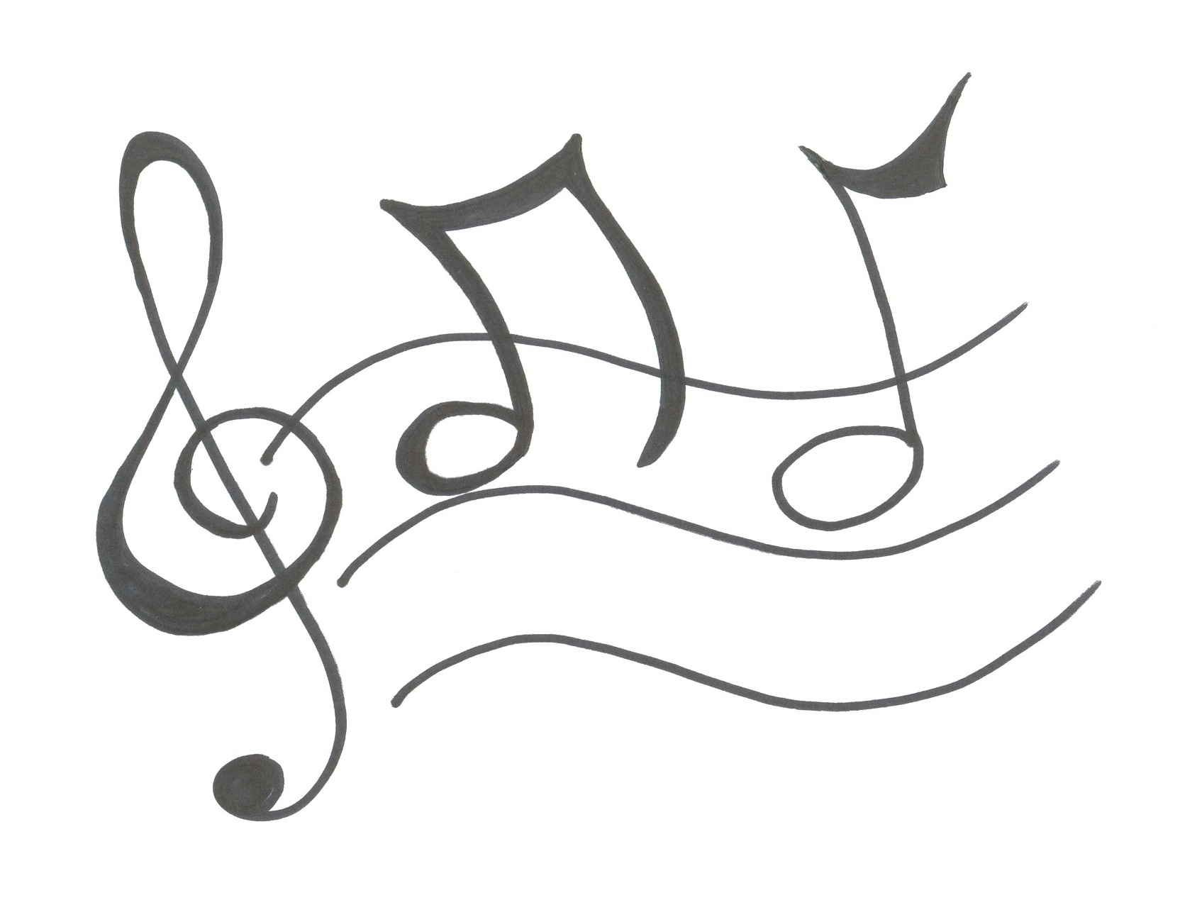 1664x1283 Wave Drawing Clipart