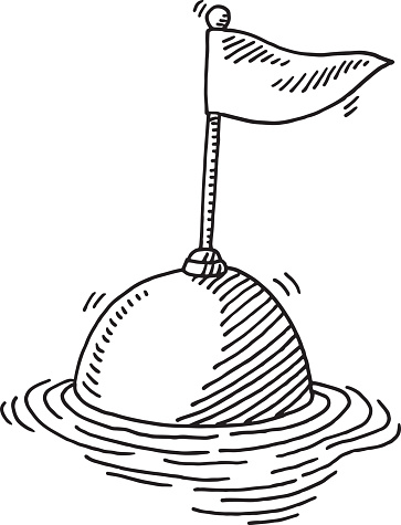 363x475 Buoy Flag Sea Drawing Pencil Drawings Big Waves