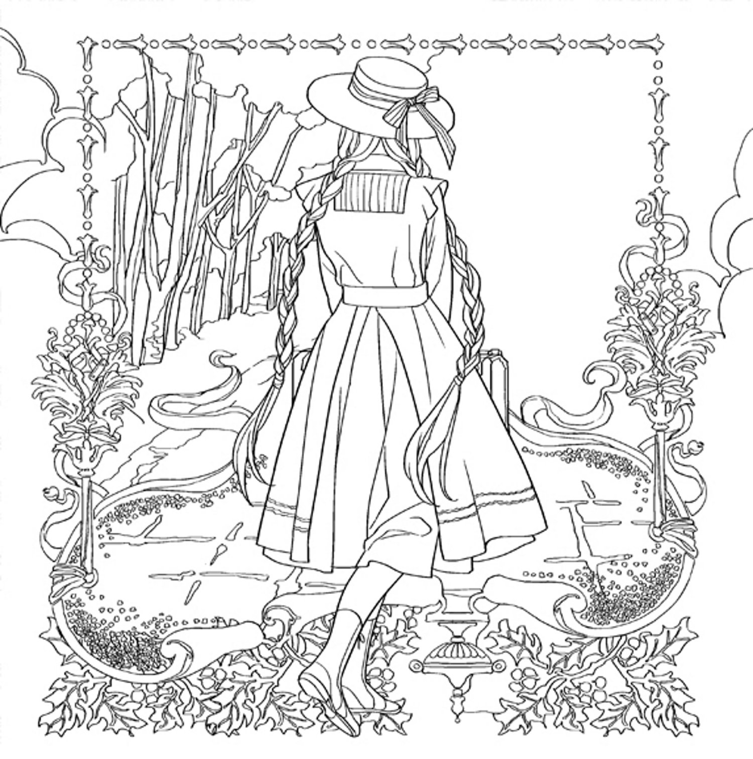 1500x1513 Color The Classics Anne Of Green Gables A Coloring