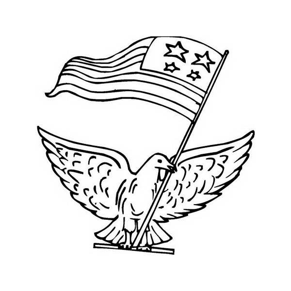 600x600 Drawn American Flag Veterans Day