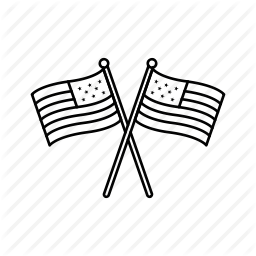 256x256 America, American Flag, Cross Flag, Stars, Stripes, Usa, Waving