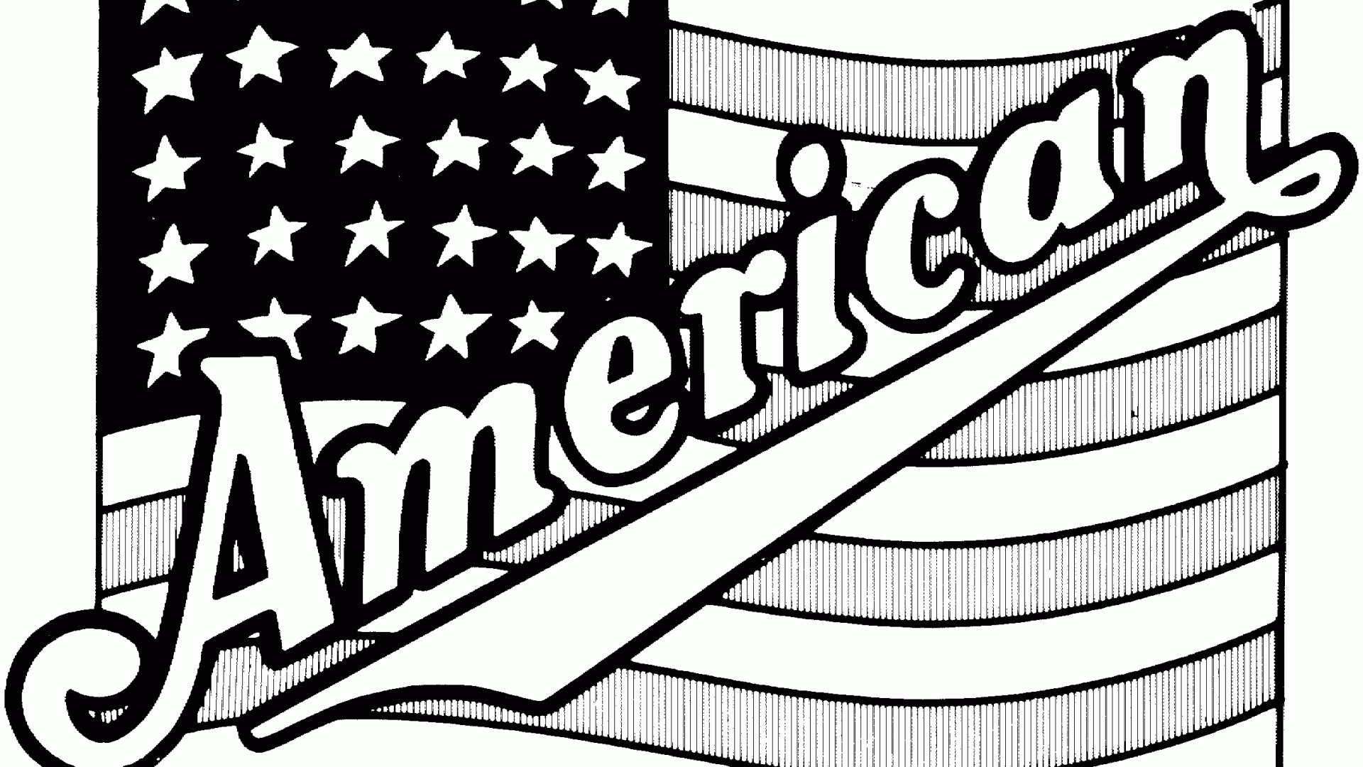 1920x1080 Drawing American Flag Color Sheet In For Kids Coloring Pages