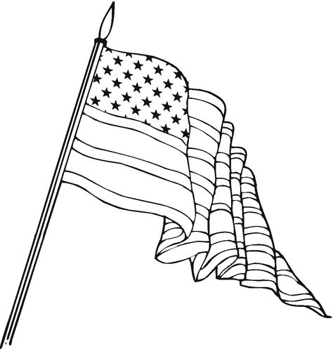 Waving Flag Drawing at GetDrawings | Free download