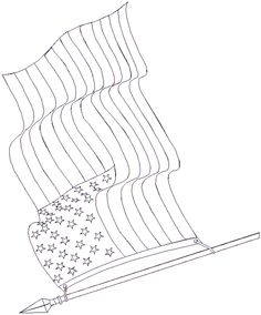 236x284 United States Flag Drawing United States Flag Waving Drawing