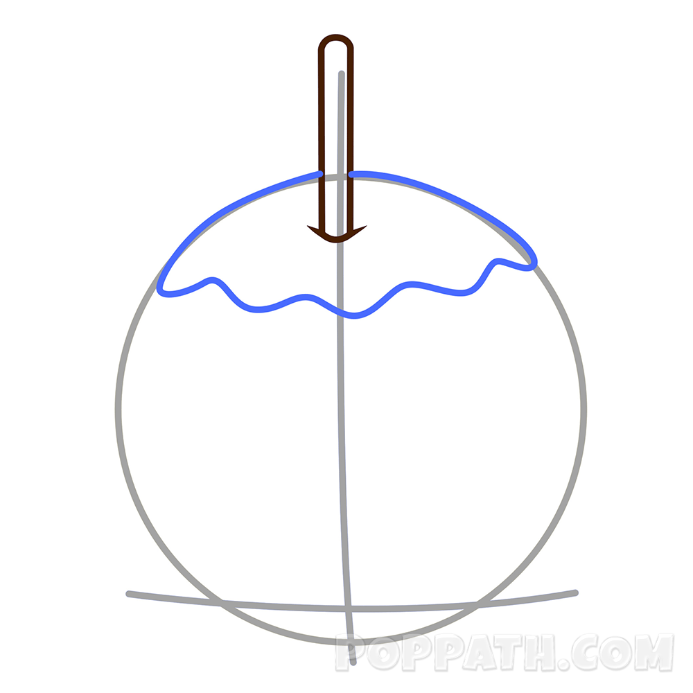 1000x1000 How To Draw A Candy Apple Pop Path