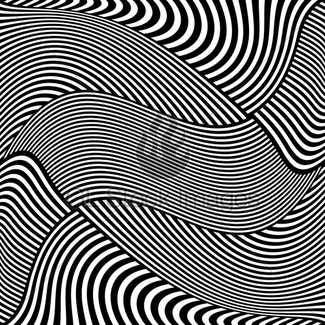325x325 Op Art Wavy Lines Pattern. Gl Stock Images