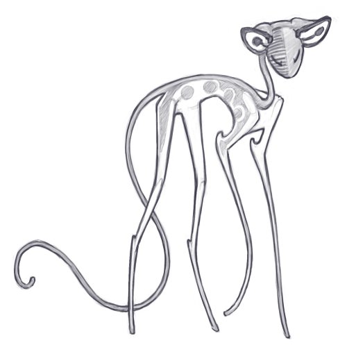 500x497 Sketch Of Wax Looking Down By Dimespin