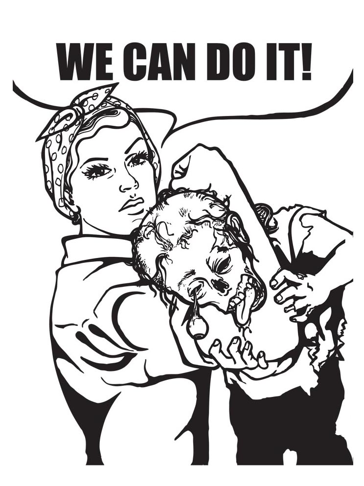 744x993 We Can Do It! Yes Illustration