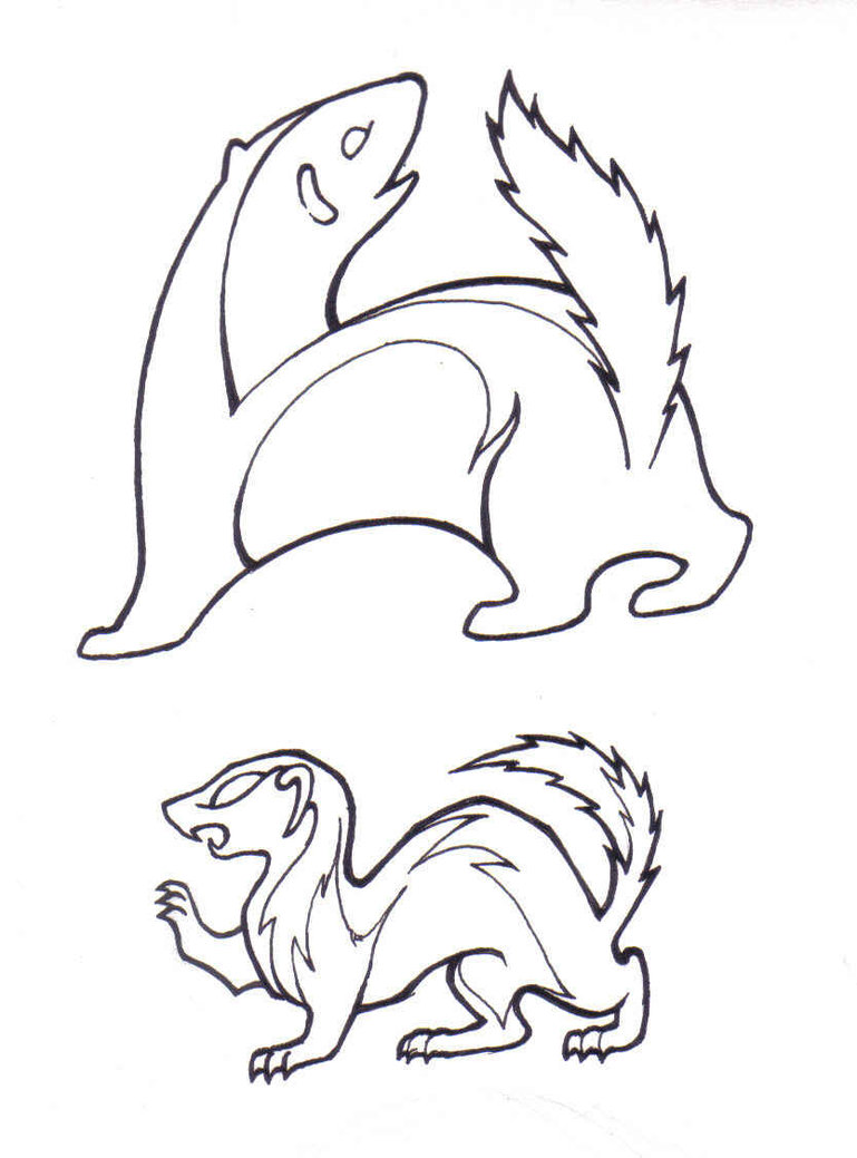 769x1039 Weasel Drawings