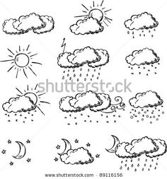 236x253 Hand Draw Cartoon Weather Icons Set By Notkoo, Via Shutterstock