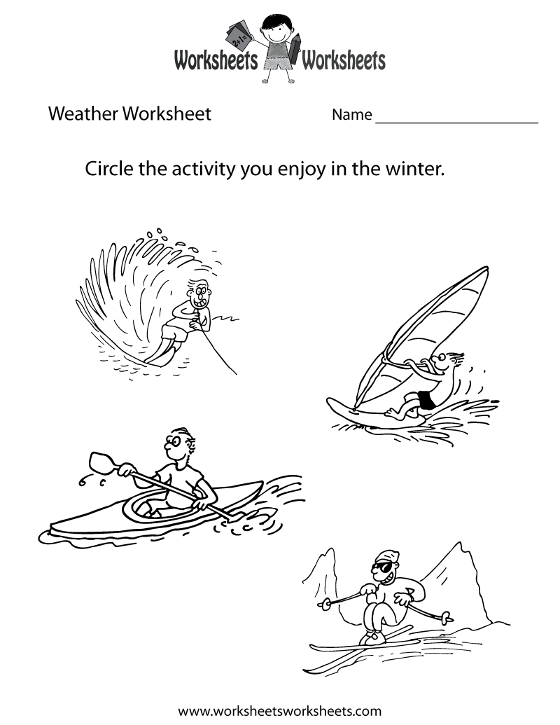 800x1035 Free Printable Weather Worksheet For Kids