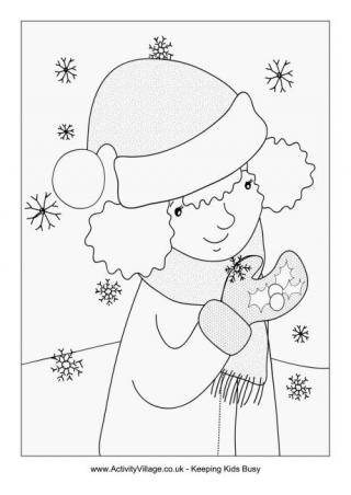 320x452 Winter Colouring Pages For Kids